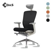 [코아스]에르체 메쉬의자 헤드 (블랙) OSCH0800HAA, 등판 블랙+좌방석 패브릭