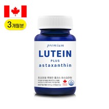 내추럴영 캐나다 루테인 아스타잔틴 지아잔틴 비타민A 눈영양제 3개월분, 45g, 1병