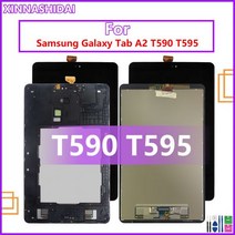 전기 자전거 디스플레이 LCD 삼성 갤럭시 탭 a3 SMT590 T595 T590 터치 스크린 패널 디지타이저 어셈블리 SMT595, 595 블랙