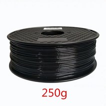 3D 프린터 소모품 필라멘트 1.75mm TPU 탄성 유연한 3D 프린터 필라멘트 95A 고무 소재 롤 플렉스 1kg 500, 10 Black 250g