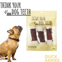 THINK TOUR DOG 소고기 연어 오리 치킨 딩고 우유껌, 1개, 오리 딩고 우유껌 3p