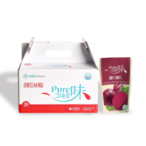 퓨어미그대로 레드비트즙 NFC착즙 첨가물 없는100% 제주산 레드 비트즙 100ml