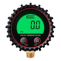 타이어 게이지 용 LED 조명 0-255PSI 디지털 공기 압력 게이지 배터리 전원