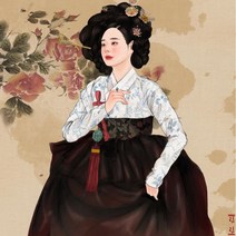 아트디 보석십자수 캔버스형 DIY 비즈 40x50 동양화시리즈, 캔버스, 연모하는 예화