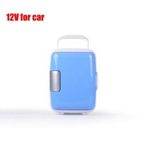 캠핑냉장고 캠핑용 차량용 미니 자동차 냉장고 휴대용 12V/220V 단일 도어 4 리터 용량 홈 화장품, Blue for car 12V, Blue for car 12V, Blue for car 12V
