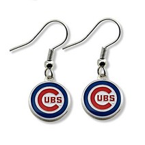 MLB 시카고 컵스 로고 댕글러 귀걸이