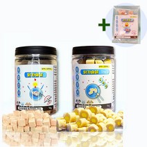 [2+1]고양이간식 샘플증정 닭가슴살큐브70g+닭가슴살안에노른자 70g 오리큐브 증정 열빙어트릿, 닭가슴살70g+오리70g