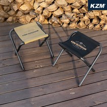 카즈미 휴대하기좋은 접이식 엔켈 BBQ체어 2P세트, 골드+블랙 SET