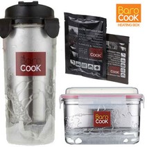 바로쿡 발열도시락 발열용기 발열팩 비화식 용기 모음, 발열도시락 850ml