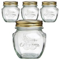 보르미올리 콰트로 스타지오니 자 유리저장병 앙포라, 300ml, 2개입