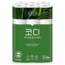 JJ 코디 제 오름 알로에 베라 화장지 30Mx30롤 1팩