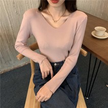 카디건 가을/겨울 패션 브이넥 긴팔 니트 스웨터