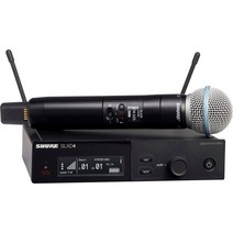 슈어 Shure SLXD24/B58 H-55 무선 System w Beta 58A Handheld Transmitter 514-558MHz