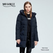 miegofce 2022 new winter jacket women 스탠드 칼라 후드 방한 windproof lady coat big pocket mid-length parka d