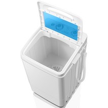 7KG 반자동 소형 세탁기 원룸 속옷 양말 운동화 세척, 파랑 더블 트위스트 7.0KG