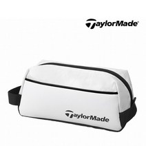 테일러메이드 TD274 트루 라이트 골프 파우치, 화이트/블랙
