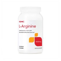 GNC L-Arginine 지엔씨 L아르기닌 분말 1000mg 90캡슐
