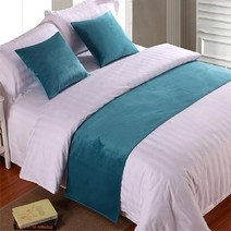 유럽 스타일 럭셔리 벨벳 침대 2 개 콘솔 데코 주방소품 테이블, 50x210cm Bed Runner, 21