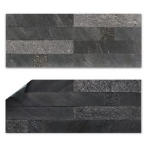 유니디자인 쉽게 자르고 붙이는 100%천연석으로 만들어진 리얼스톤타일 미드나잇스카이 2개입 스티커