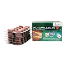 굿라이프 뉴트리션 폴리코사놀 크릴오일 60정 [GNKRILL60 WX], 1개(유통기한 21년11월까지)