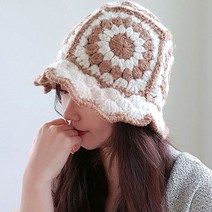 이코마켓 도톰한 뜨개 버킷햇 가을 겨울모자 울 니트 벙거지모자 니트모자 니트버킷햇 여성모자 울벙거지 방한모자