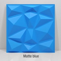 붙이는 아트월 타일벽지 3D벽지 벽스티커 웨인스코팅, Matte blue