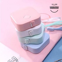 [modooliving] 파스텔 건강 측정 바른치수 피팅 자동줄자, 분홍색