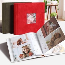 셀프성장앨범 대표사진앨범커버 인화사진앨범 연예인포토북, 02)리브리움 사진앨범 그린