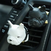 불독 방향제 차량 프렌치불독 차량용석고방향제, 레드:블랙체리, 블랙체리