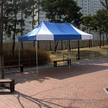 (주)카라반캐노피천막 접이식 이동식 야외행사 자바라천막(골조+지붕), 2*3 스틸일반 벽면포함형x 1개