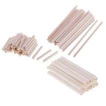 GHSHOP 110pcs 발사 나무 블록 DIY 모델링 공예 나무 작업 재료, 활기 없는