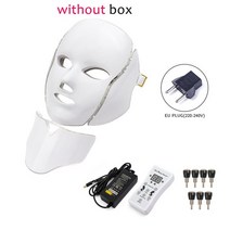 7가지 색상 Led 페이셜 마스크 한국산 광자 테라피 얼굴 마스크 기계 광 여드름 목 뷰티, 08 EU Plug withoutbox, 05 EU Plug withoutbox