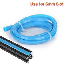 3D프린터부품 3dsway 3D 프린터 부품 알루미늄 프로파일 6mm 슬롯 PVC 플라스틱 소프트 커버 Ender 3 CR10, 03 Blue_02 4 Meter