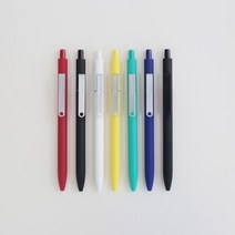 카코 미도트 메탈 클립 노크식 볼펜 젤펜 7종 Black, 1개, 색상