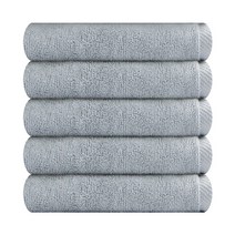 송월타월 뱀부 뉴컬러 무지 155g 세면타월, 5개, 연회색