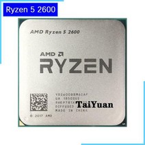 AMD-Ryzen 5 2600 R5 3.4 GHz 6 코어 12 65W CPU 프로세서 YD2600BBM6IAF 소켓 AM4 라이젠 중고 씨피유 쿨러 미포함, 단일모델명/품번