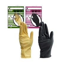 동광 깔깔이 미용장갑 염색장갑 미용깔깔이 고무장갑 파마장갑, 1개, 깔깔이 미용장갑(아이보리)M