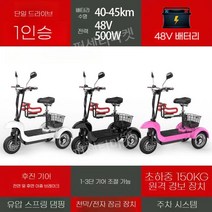 접이식 세발 전기자전거 소형 삼륜 성인용 전동 자전거 배달 스쿠터 휴대용 48V 배터리, C