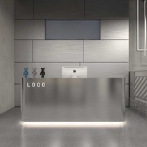 스테인레스 카운트 헬스장 회사 병원 접수대 인포, 황금색 스테인레스 스틸 100x60x100