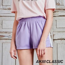 아키클래식 여성 저지 원단 반바지. 2선 트레이닝 쇼츠 퍼플그레이프 외 컬러 택