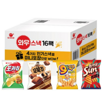 와우스낵 과자 선물세트, 4종 x 4p, 1세트