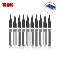 10 개 3.175mm 비트 CNC 조각 기계 나무 PCB 조각사 팁 밀링 커터 DIY 취미 칼 1610 2418 3018 프로, 10PCS degree20X0.2mm