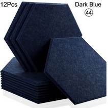 방음벽 방음 스펀지 차음제 흡음제 녹음실 벽간소음 방음공사 작업실 방음판, Small Hexagon, 44--Dark Blue, 0.8cm Medium Density
