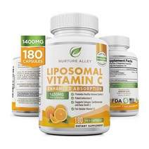 너처앨리 리포조말 비타민C 1400mg 180캡슐 Nurture Alley 리포좀 리포솜