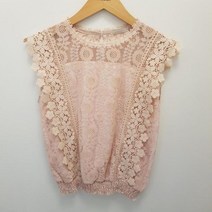 자수레이스민소매블라우스MK5WBL0364F
