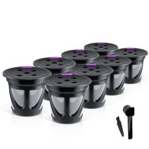 Keurig K Supreme 및 K Supreme Plus 용 재사용 가능한 K 컵 K 컵 커피와 호환되는 재충전 용 커피 캡슐 필터 포드, 8B