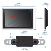 후석모니터 헤드레스트모니터 리어모니터안드로이드 9.0 범용 헤드레스트 모니터 비디오, 9인치 1g 램 16g 롬