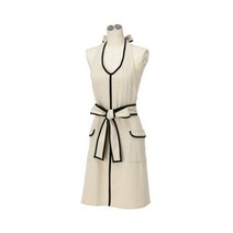 프랑프랑 FrancFranc 일본 앞치마 블랙 라인 풀 에이프런 베이지