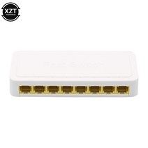 스위칭허브 네트워크 스위치 100Mbps 8 포트 미니 고속 이더넷 LAN RJ45 네트워크 스위치 허브 핫 1, 01 EU