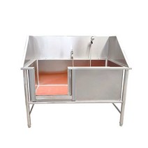 업소용 반려동물 목욕통 강아지 스파욕조 애견샵 샤워, 문열림 럭셔리 135x70x90